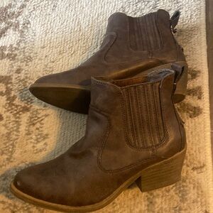 Brown booties